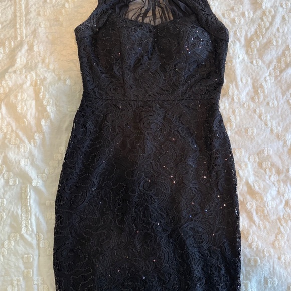 Sequin Lace Cocktail Dress - Picture 5 of 7